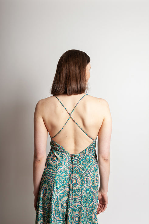 Bodenlanges Alinienkleid Delia